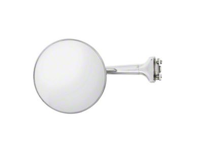 4-Inch Peep Mirror with Chrome Straight Arm (Universal; Some Adaptation May Be Required)