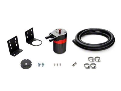 Performance Aluminum Oil Catch Can Kit; 1/2-Inch Hose (Universal; Some Adaptation May Be Required)