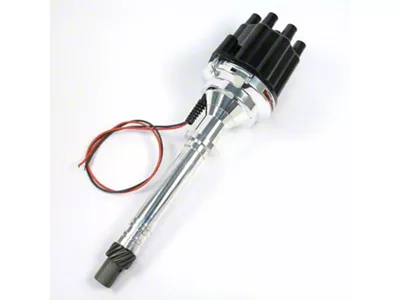 PerTronix Flame-Thrower Electronic Distributor without Vacuum Advance with Ignitor III; Female Terminals; Black (67-87 V8 Camaro)