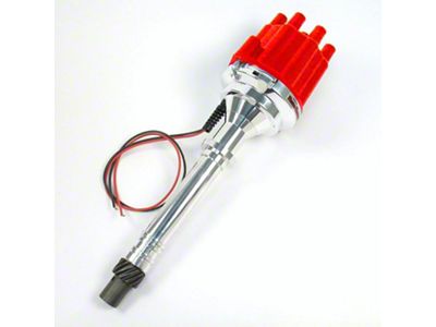 PerTronix Flame-Thrower Electronic Distributor without Vacuum Advance with Ignitor III; Female Terminals; Red (57-81 V8 Corvette C1, C2, C3 & C4)