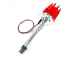PerTronix Flame-Thrower Electronic Distributor without Vacuum Advance with Ignitor III; Female Terminals; Red (57-81 V8 Corvette C1, C2, C3 & C4)