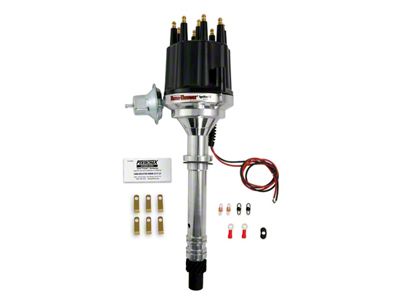 PerTronix Flame-Thrower Electronic Distributor with Vacuum Advance; Male Terminals; Black (57-81 V8 Corvette C1, C2, C3 & C4)