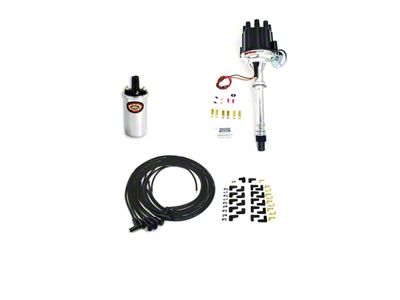 PerTronix Flame-Thrower II Ignition Coil Kit; Black Distributor Cap with Female Terminals (57-81 V8 Corvette C1, C2, C3 & C4)
