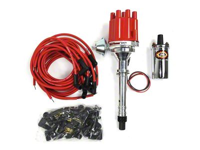 PerTronix Flame-Thrower III Ignition Coil Kit; Red Distributor Cap with Female Terminals (57-81 V8 Corvette C1, C2, C3 & C4)