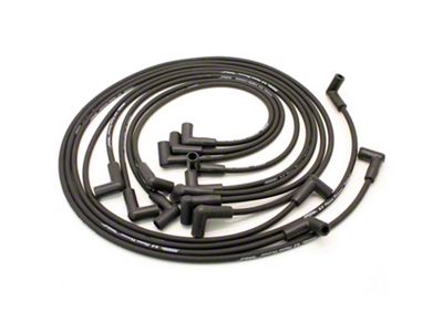 PerTronix Flame-Thrower Spark Plug Wires; Black (74-84 350 V8 Corvette C3 & C4)