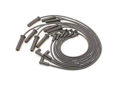 PerTronix Flame-Thrower Spark Plug Wires; Black (1974 454 V8 Corvette C3)