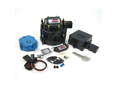 PerTronix Flame-Thrower Distributor HEI Race Tune Up Kit; Black (75-92 Small Block V8 Camaro)