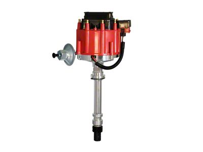 PerTronix Flame-Thrower HEI Distributor; Male Terminals; Red (75-92 Small Block V8 Camaro)