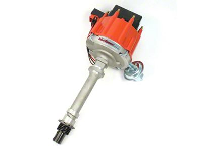 PerTronix Flame-Thrower HEI III Distributor Cast Aluminum with Digital Rev-Limiter; Male Terminals; Red (75-92 Small Block V8 Camaro)