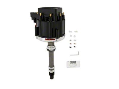PerTronix Flame-Thrower HEI Race Distributor; Male Terminals; Black (75-92 Small Block V8 Camaro)