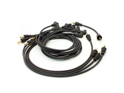 PerTronix Flame-Thrower Spark Plug Wires; Black (1957 283 V8 150, 210, Bel Air, Nomad)