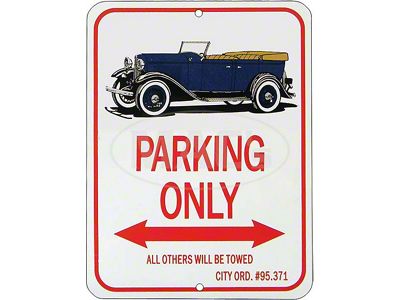 Phaeton Parking Only Sign