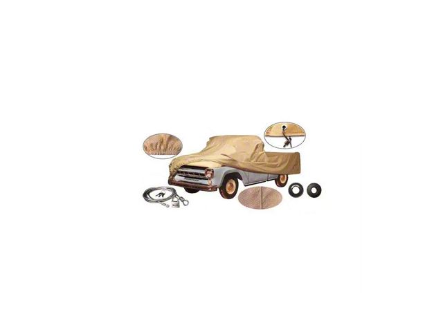 Pickup Truck Cover - Tan Flannel - Pickup With Short Bed