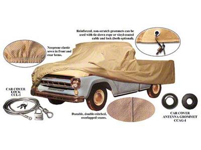 Pickup Truck Cover - Tan Flannel - Pickup With Short Bed