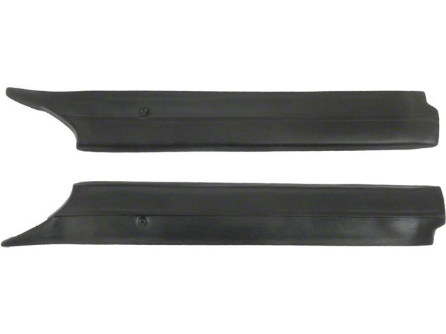 Pillar Post Moldings, Black, Fairlane & Ranchero, 1967