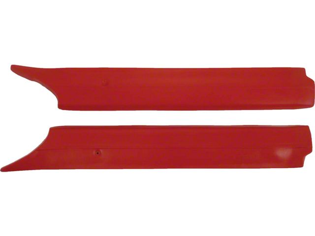 Pillar Post Moldings, Red, Fairlane & Ranchero, 1967