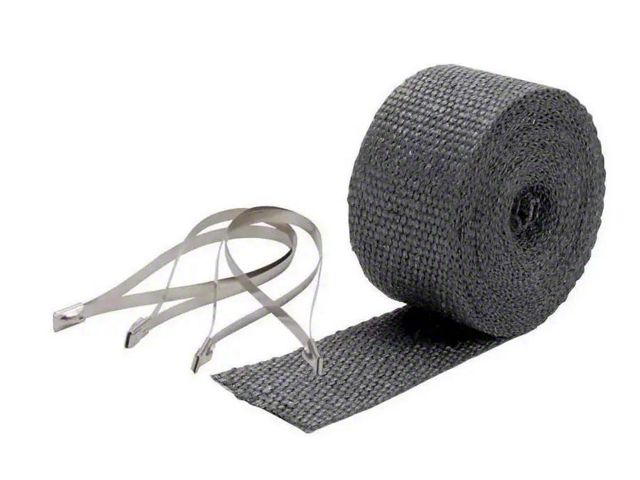 Pipe Wrap & Locking Ties Kit - Black - 2 in x 25 ft