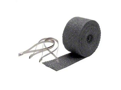 Pipe Wrap & Locking Ties Kit - Black - 2 in x 25 ft