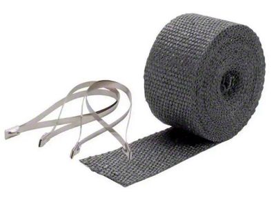 Pipe Wrap & Locking Ties Kit - Black - 2 in x 25 ft