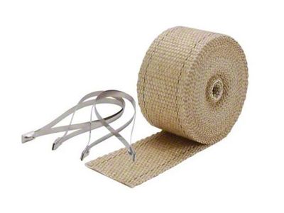 Pipe Wrap & Locking Ties Kit - Tan - 2 in x 25 ft