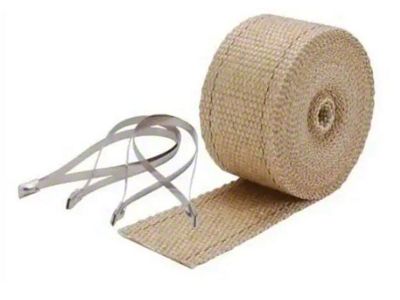 Pipe Wrap & Locking Ties Kit - Tan - 2 in x 25 ft
