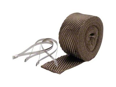 Pipe Wrap & Locking Ties Kit - Titanium - 2 in x 25 ft