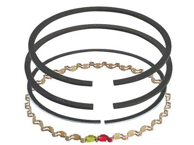 Piston Ring Set - Cast Iron - Comp Size .078, Oil Size .187 - 289/302/351/400 V8 - Choose Your Size