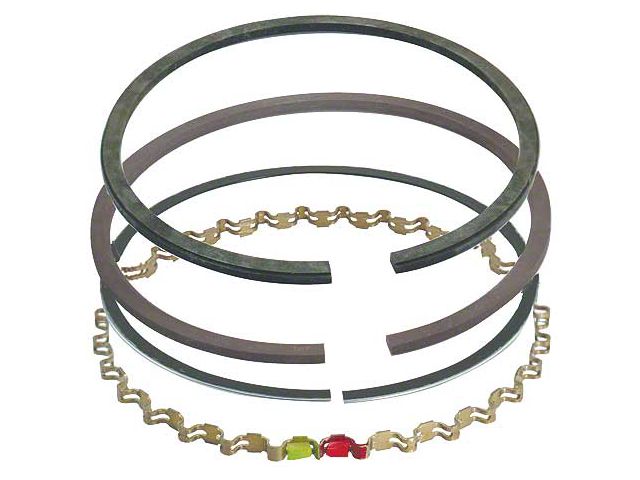 Piston Ring Set - Moly - Comp Size .078, Oil Size .187 - 289/302/351W/351C V8 - Choose Your Size