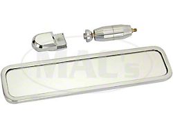 Polished Aluminum Universal Rear View Mirror