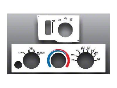 Heater Control Overlay,HVAC,Firebird,1993..2002