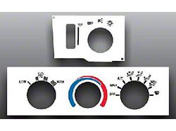 Heater Control Overlay, No Defrost, HVAC (93-02 Firebird)
