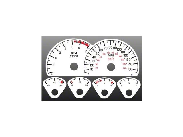 Gauge Overlay,Firebird,150 MPH V8,1993..1996