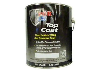 POR-15 Top Coat Paint, Gallon, Assorted Colors