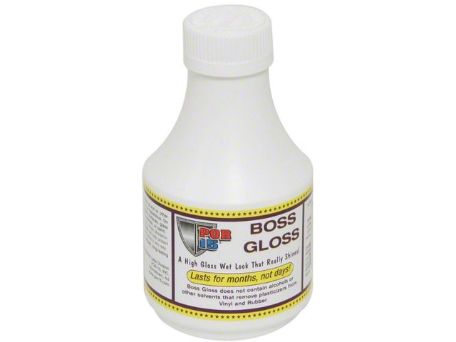 POR-15 Boss Gloss - Vinyl & Trim Protectant - 8 Oz. Bottle