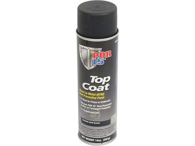 POR-Brand Paint - Chassis Coat Black - Semi-Gloss Black - 14 Oz. Spray Can