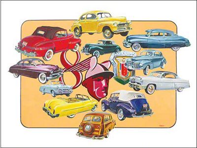 Poster - Depicts Classic Mercurys - 27 X 36