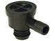 Power Brake Booster Check Valve, 1969 Falcon or Comet, for Disc Brakes, Bendix Aftermarket Replacement, Black Plastic, Single Tube