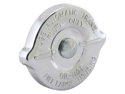 Power Steering Pump Reservoir Cap - Without Dipstick - Chrome-Plated - Ford Pump - Ford & Mercury