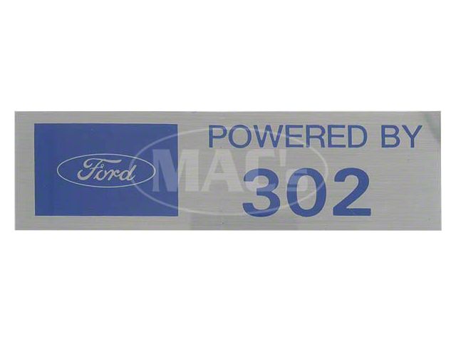 Powered By 302 Valve Cover Decals - Pair