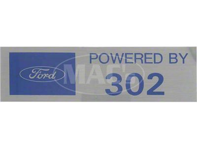 Powered By 302 Valve Cover Decals - Pair