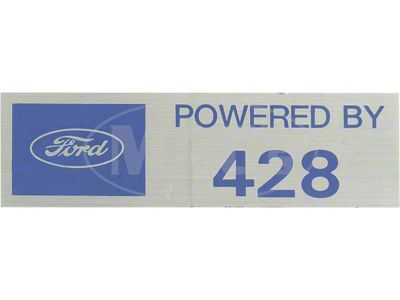 Powered By 428 Valve Cover Decal