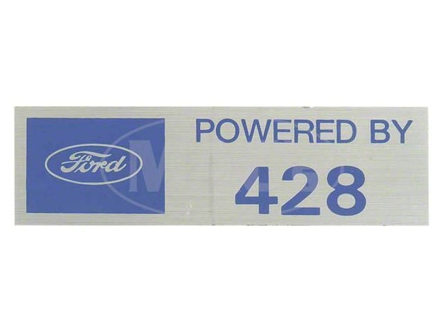 Powered By 428 Valve Cover Decal