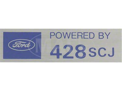Powered By 428SCJ Valve Cover Decal