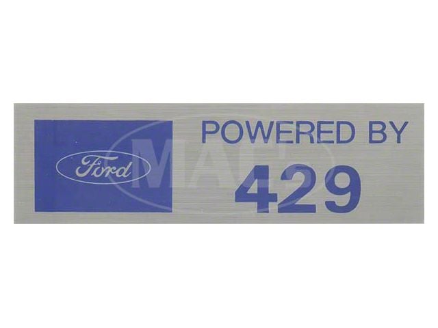 Powered By 429 Valve Cover Decal