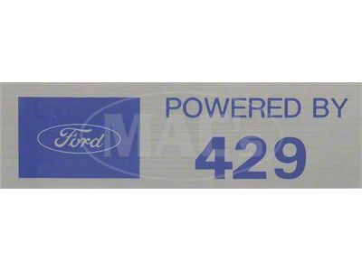 Powered By 429 Valve Cover Decal