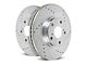 PowerStop Evolution Cross-Drilled and Slotted Rotors; Front Pair (68-69 Camaro w/ Front Disc & Drum Brakes)
