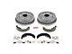 PowerStop OE Replacement Brake Drum and Pad Kit; Rear (82-83 Camaro w/ Rear Drum Brakes)