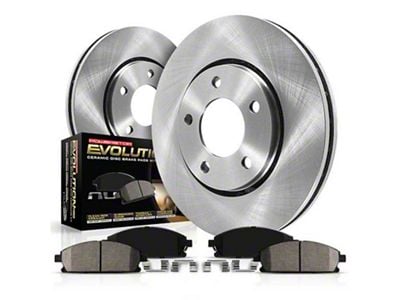 PowerStop OE Replacement Brake Rotor and Pad Kit; Front (82-92 Camaro w/o Performance Package)