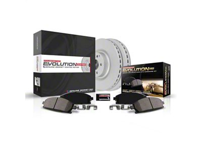 PowerStop Z17 Evolution Plus Brake Rotor and Pad Kit; Front (82-92 Camaro w/o Performance Package)