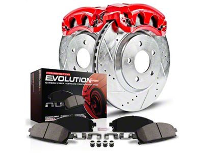 PowerStop Z23 Evolution Brake Rotor, Pad and Caliper Kit; Front (1978 Camaro)